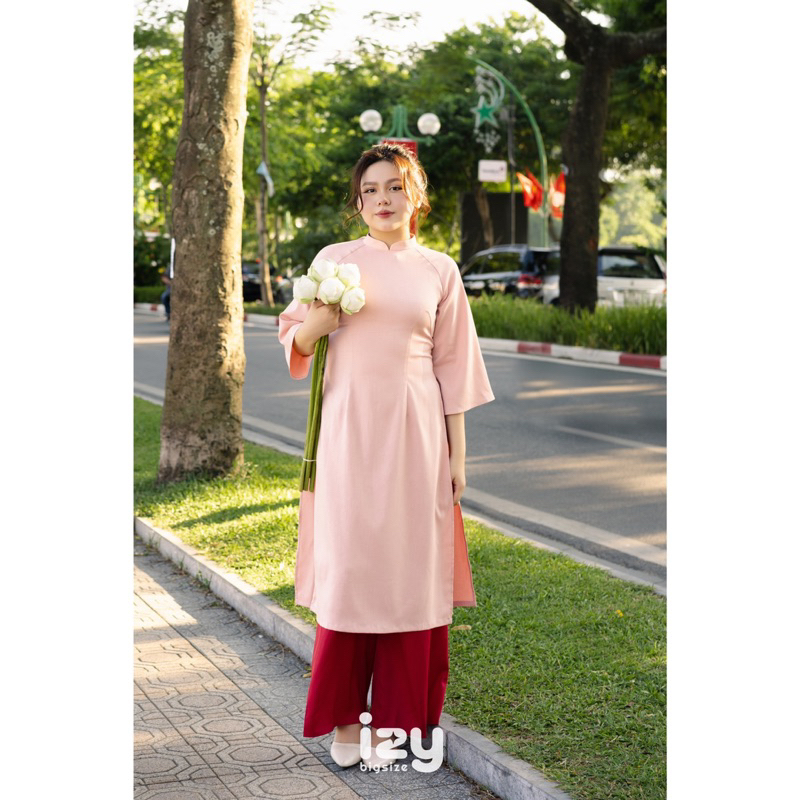 ÁO DÀI BIGSIZE TRƠN 2 TÀ SEN - IZYBYNHI