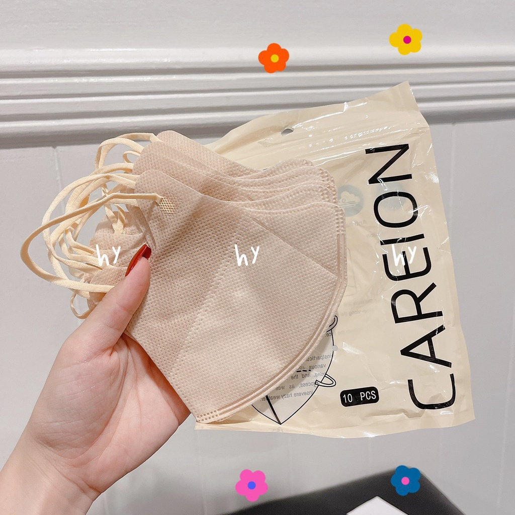 Khẩu trang 5D Thái Lan, mask CAREON kháng khuẩn, nhiều màu lạ siêu đẹp, combo 200 chiếc