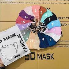 Khẩu trang 5D Thái Lan, mask CAREON kháng khuẩn, nhiều màu lạ siêu đẹp, combo 200 chiếc