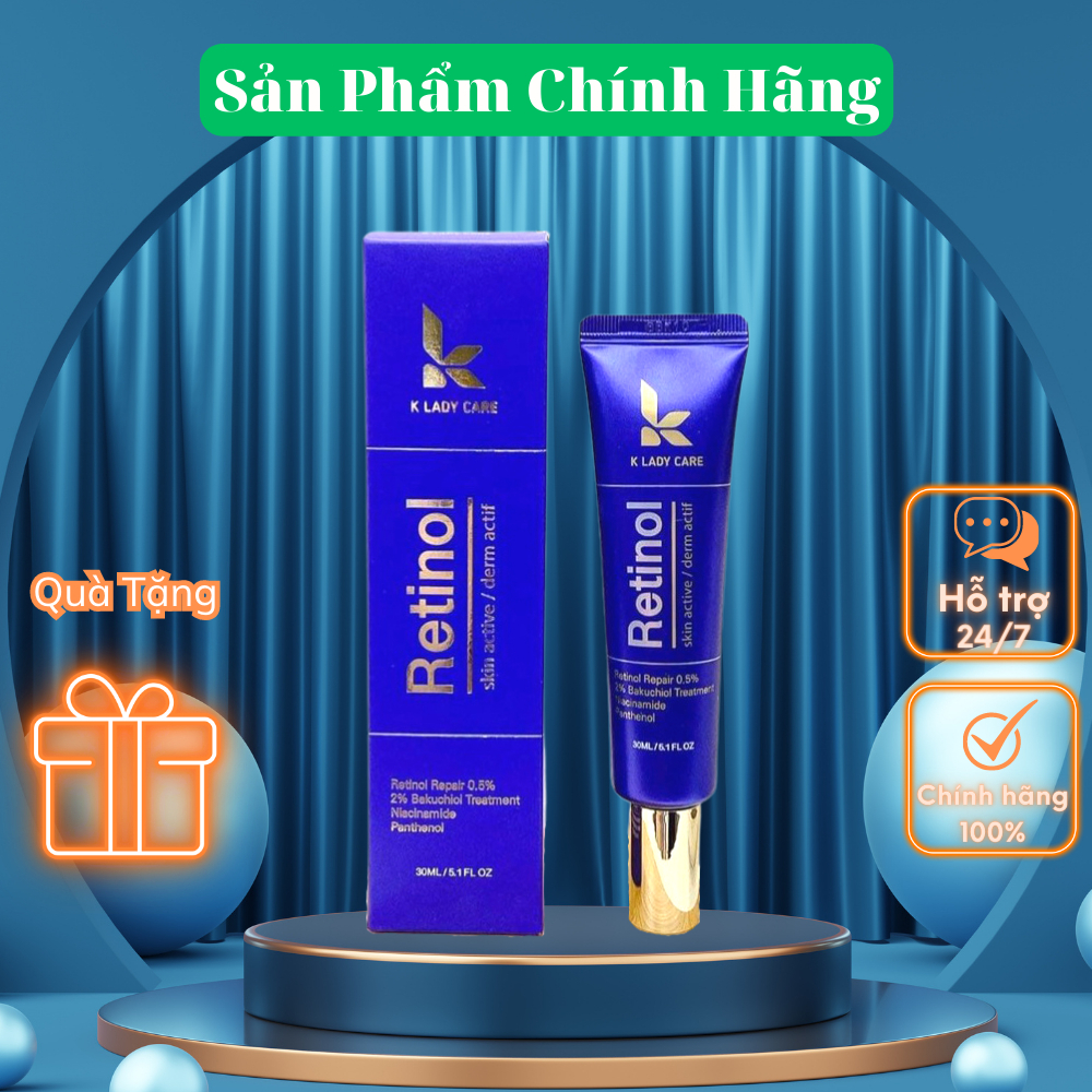 Kem dưỡng retinol 0.5% K Lady Care 30ml Giảm Mụn, Kiểm Soát Dầu Nhờn, Mờ Thâm Nám Hàn Quốc | BigBuy360 - bigbuy360.vn