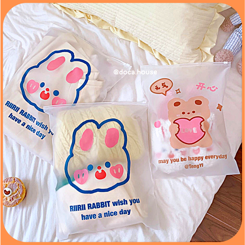 Túi Zip Khóa Lụa Mờ Đa Năng Đựng Quần Áo, Phụ Kiện Tiện Lợi Cho Du Lịch, Gọn Gàng Nhà Cửa