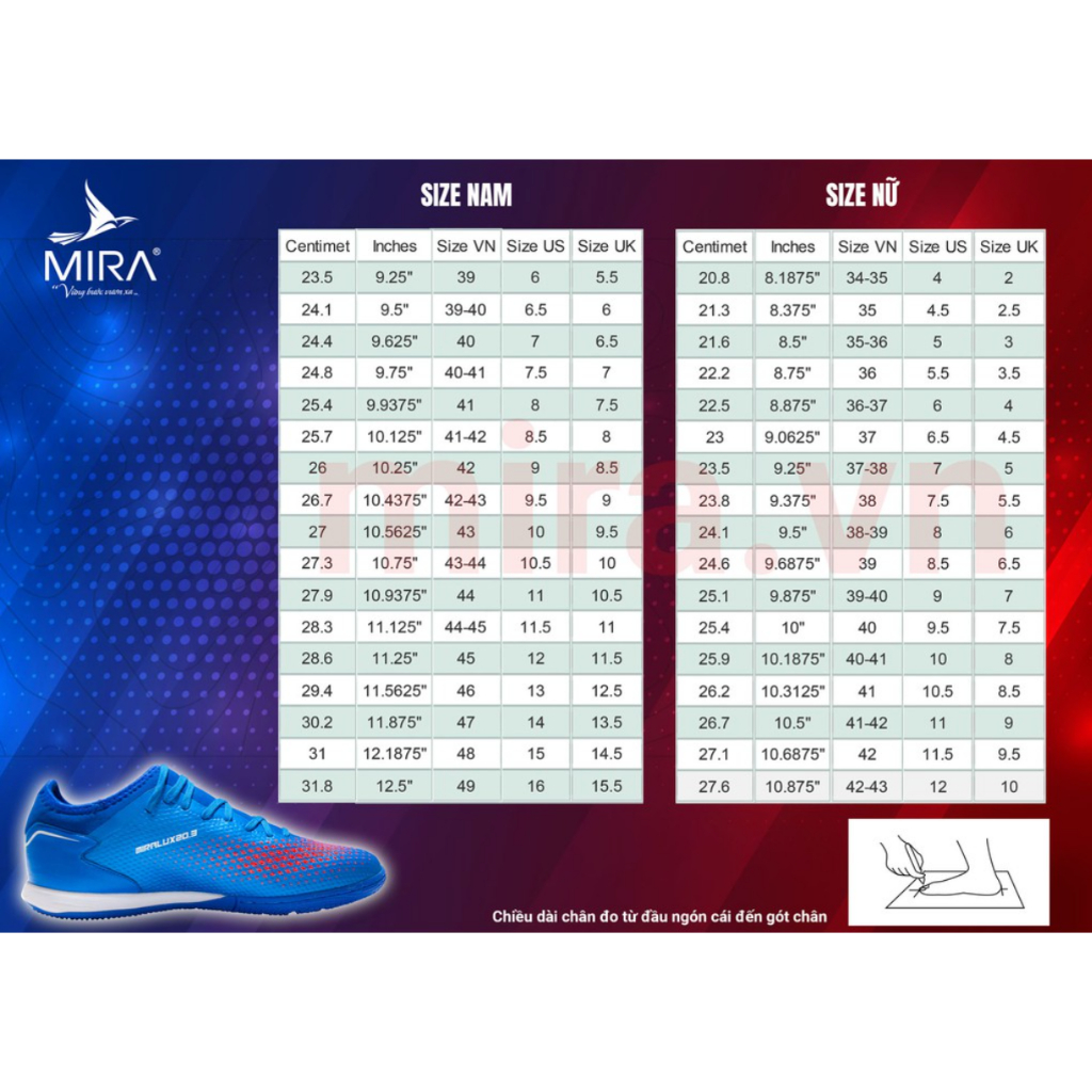Giày Bóng Đá Chính Hãng Mira Victor - Bám Sân Tốt, Khâu Full Đế