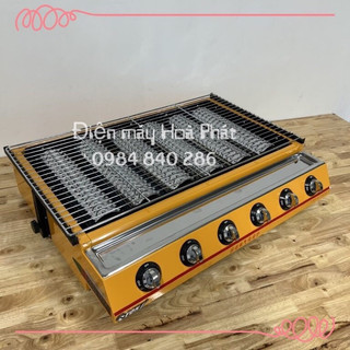 Bếp nướng gas 6 đầu đốt - Bếp nướng BBQ bằng ga 6 họng ET-K333