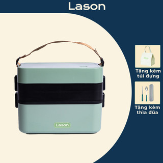 Hộp cơm cắm điện Lason Cosmo 1600ml, cà men hâm nóng, cặp lồng nấu cơm HC-CD02