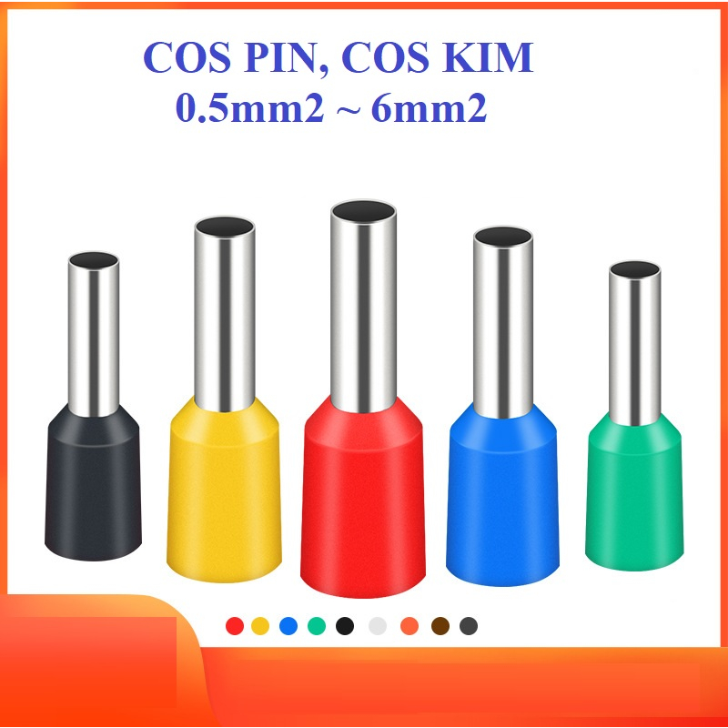 Cos kim rỗng cho dây điện 1.5mm2 E1508 , cos Pin VE1508 ( 500 cái )