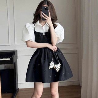 Đầm xoè tay phồng