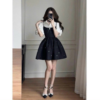 Đầm xoè tay phồng