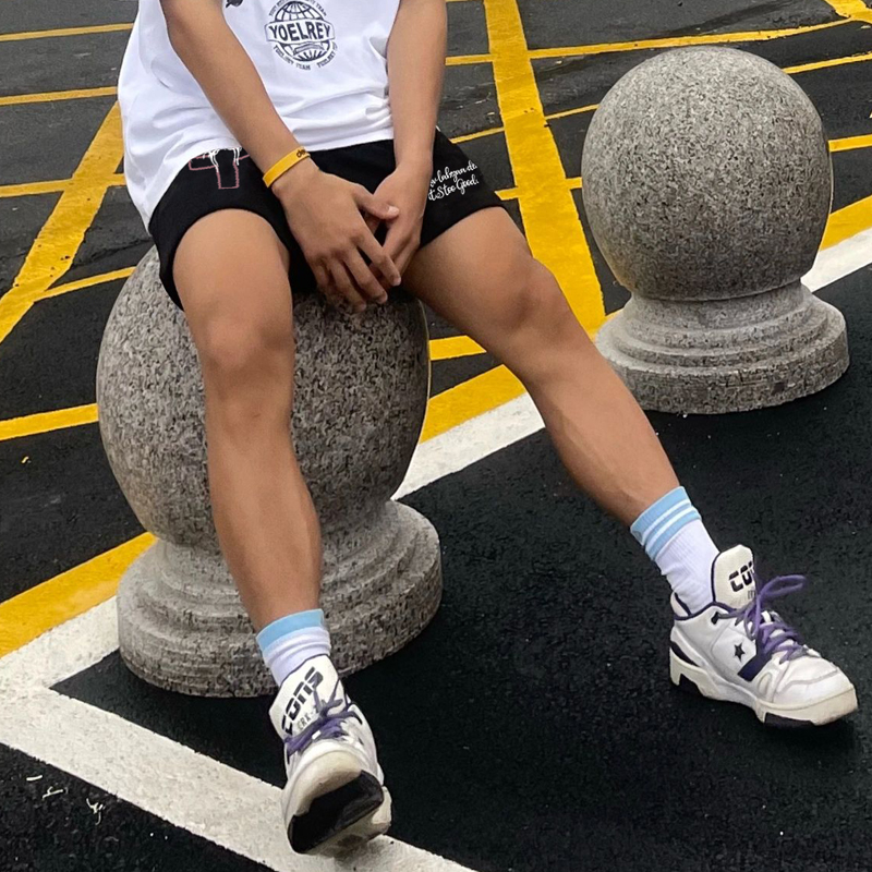 Quần Thun Ngố Nam Họa Tiết Nổi Bật HeiLit Short Nỉ Đùi Dáng Cao Dày Dặn Có Túi Kết Hợp Dây Rút