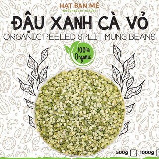  500GRAM ĐẬU XANH CÀ VỎ THUẦN CHỦNG SẠCH TỰ NHIÊN - HẠT BAN MÊ FOOD 