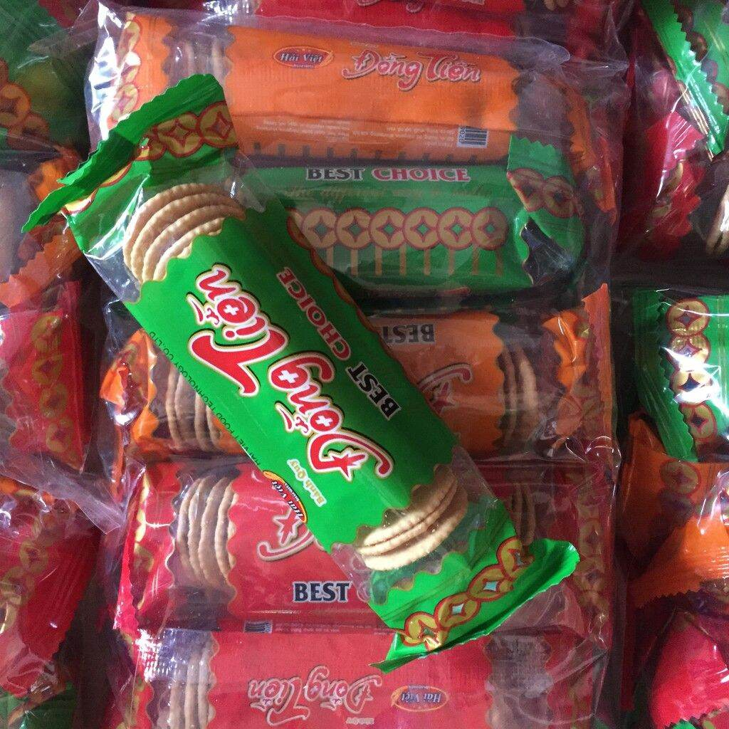 Bịch 10 gói Bánh quy đồng tiền