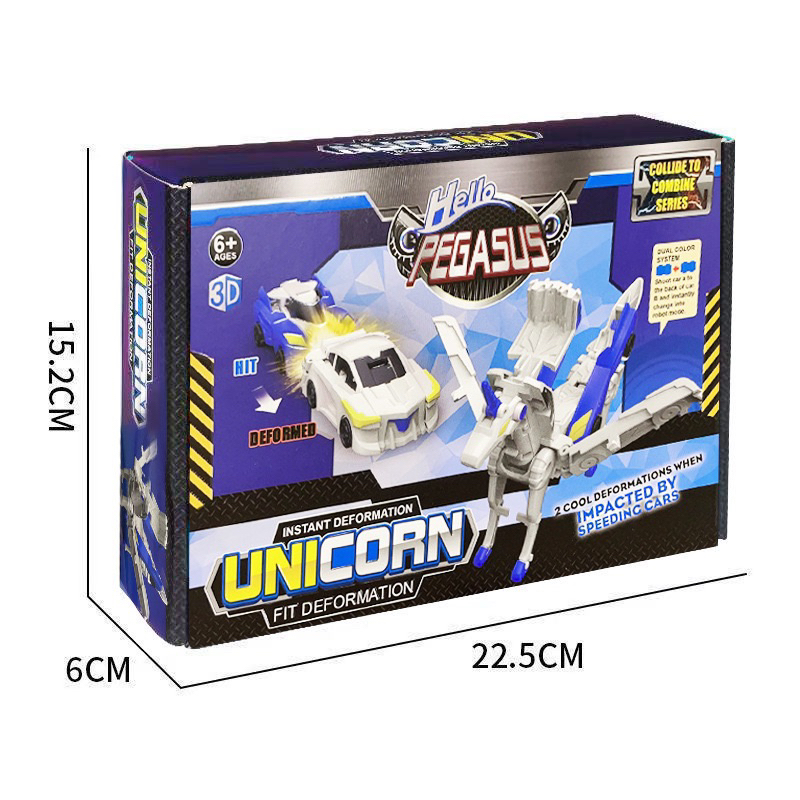 Ngựa biến hình pegasus đồ chơi kì lân ô tô biến hình robot đồ chơi robot biến hình ô tô đồ chơi thông minh cho bé