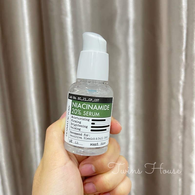 Tinh chất dưỡng sáng da Derma Factory Niacinamide 20% serum 30ml