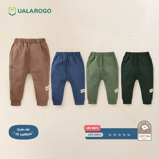 [UALAROGO] quần nỉ cho bé dưới 5 tuổi