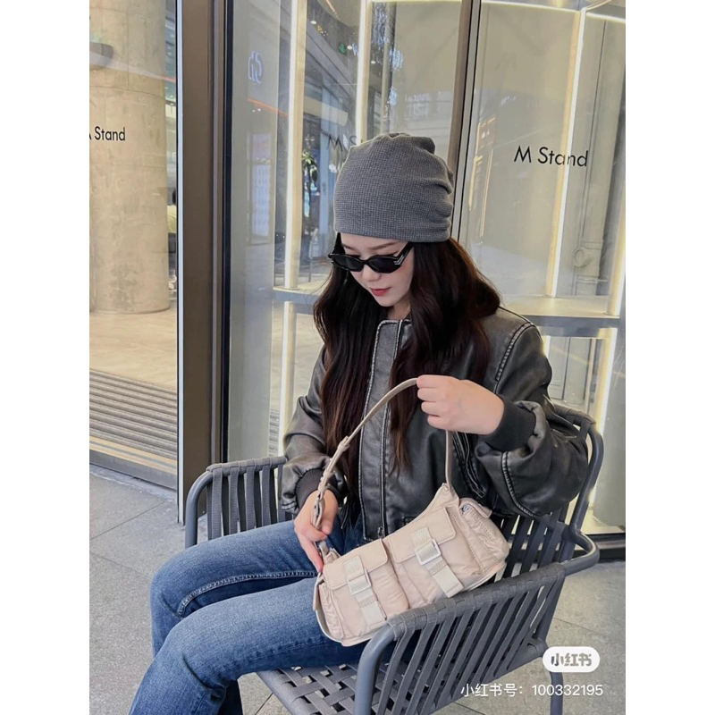 Áo khoác da bomber dáng ngắn Zara xuất A246