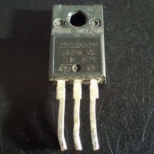 Diode Schottky STPS2045CFP 45V 20A tháo máy