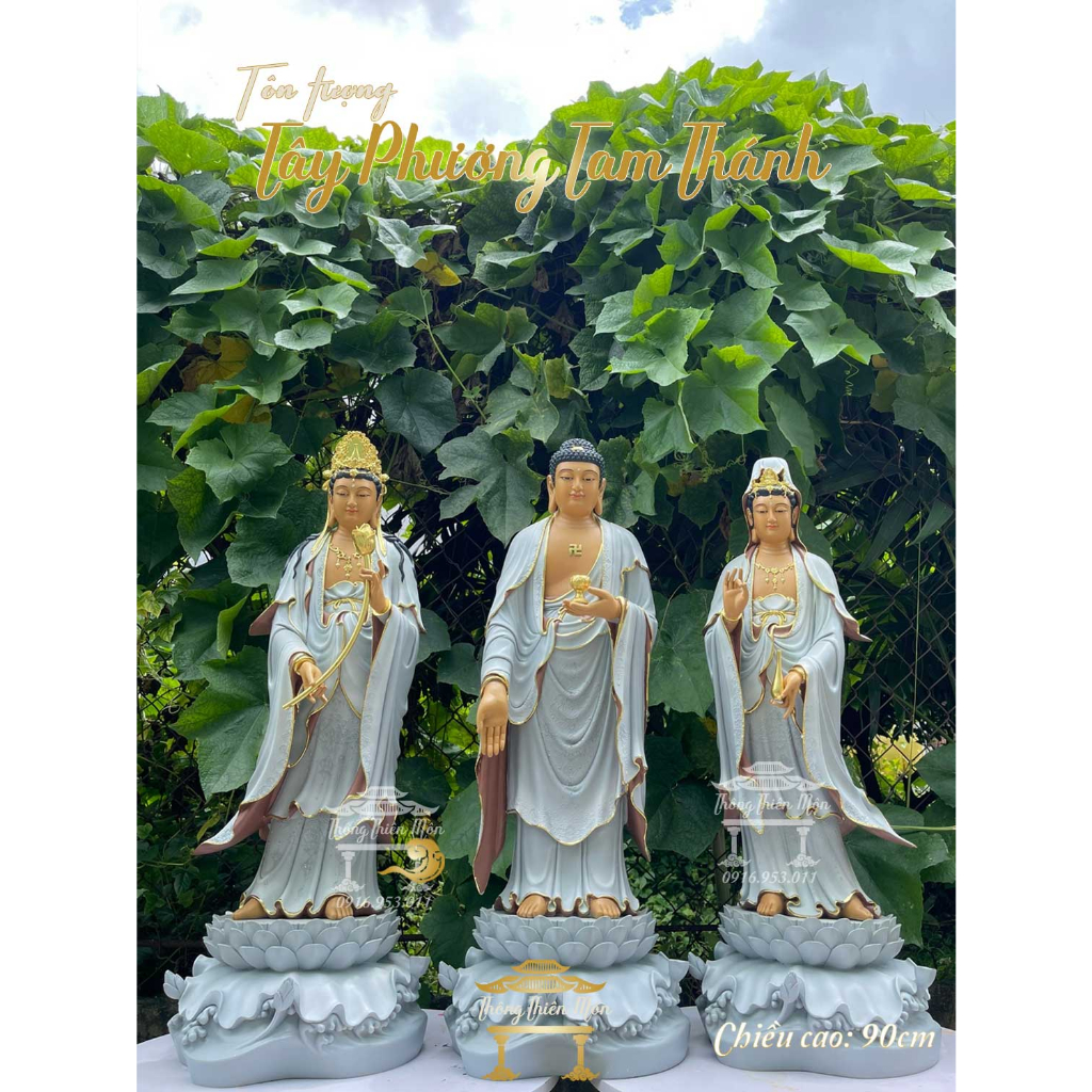 Tôn tượng Địa Tạng Vương Bồ Tát - 48cm