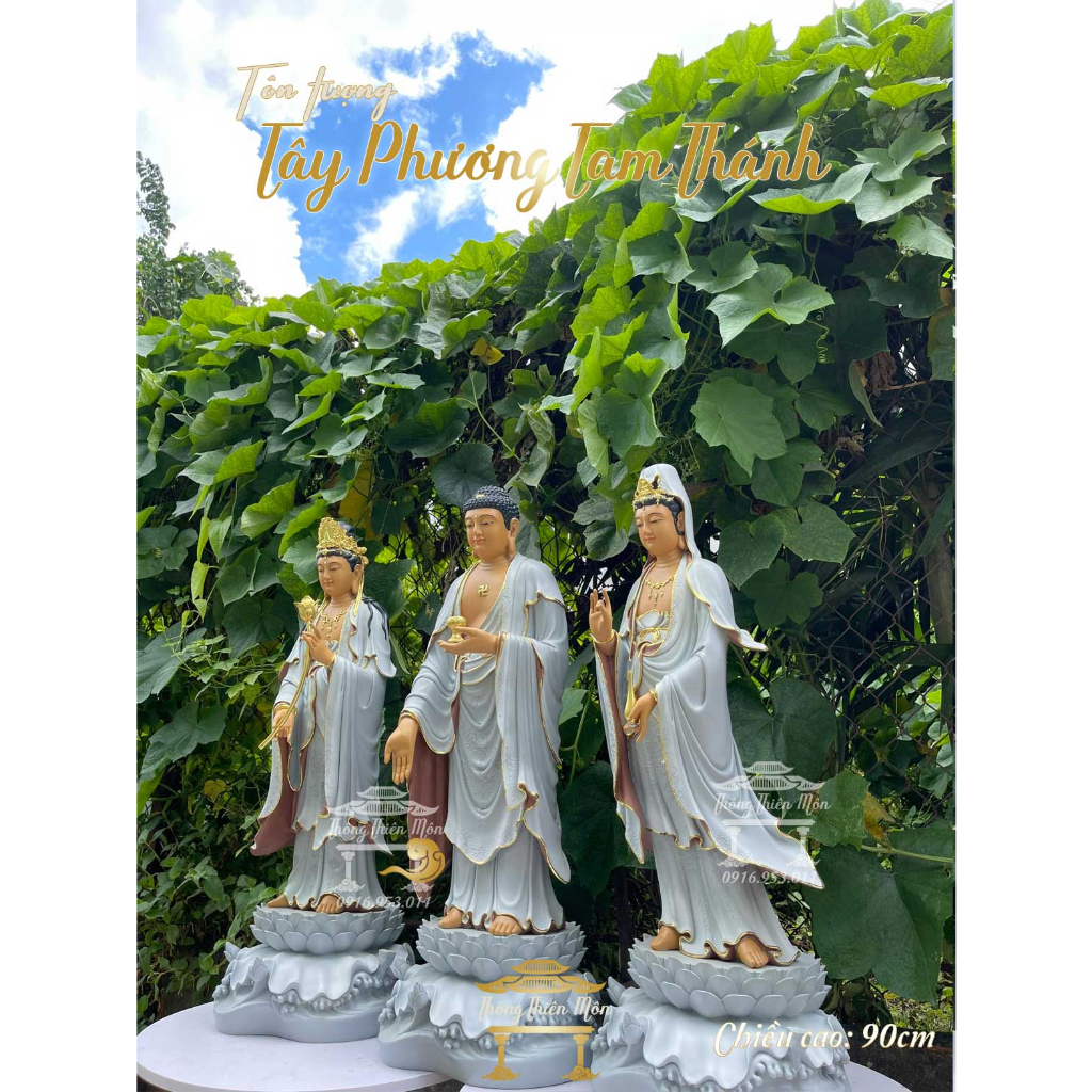 Tôn tượng Địa Tạng Vương Bồ Tát - 48cm