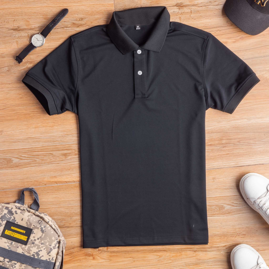 Áo thun Polo Trơn cổ trụ Nam Nữ, Thanh lịch và Trẻ trung phù hợp phối đồ Công sở & Dạo phố, vải Cotton cá sấu dày co dãn