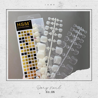 Móng úp chân HSM dạng vỉ - Hộp 504 móng úp chân chuẩn phom mỏng, bền
