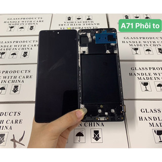 Màn hình samsung a71 oled khung phôi to