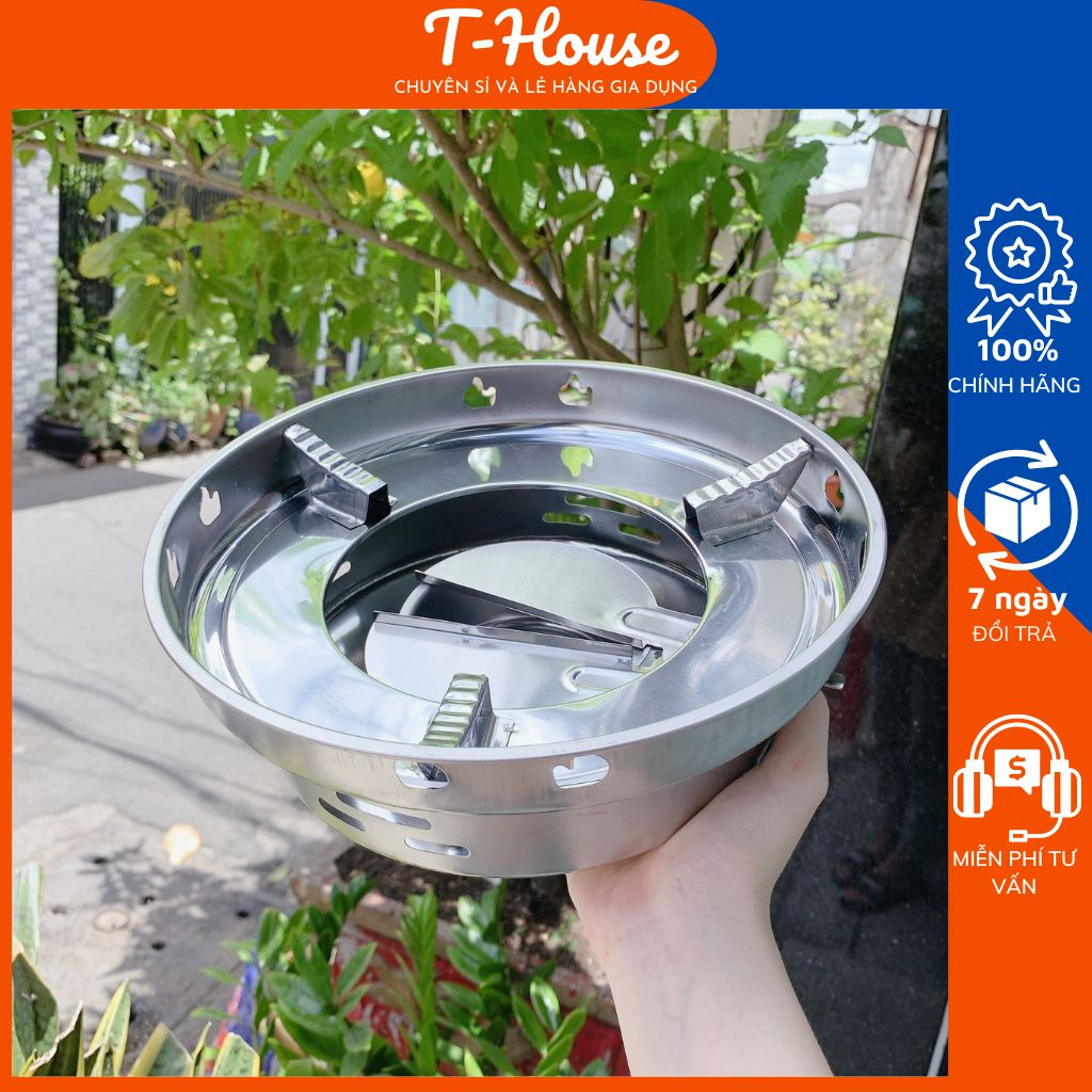 Bếp INOX cherry chắn gió, bếp dã ngoại