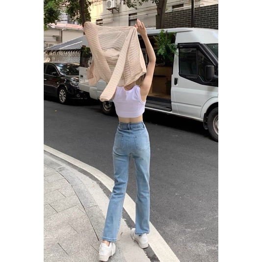 Quần Jeans Nữ Ống Đứng 2 Cúc , Quần Bò Nữ Ống Đứng Phong Cách Hàn Quốc TL04 | BigBuy360 - bigbuy360.vn