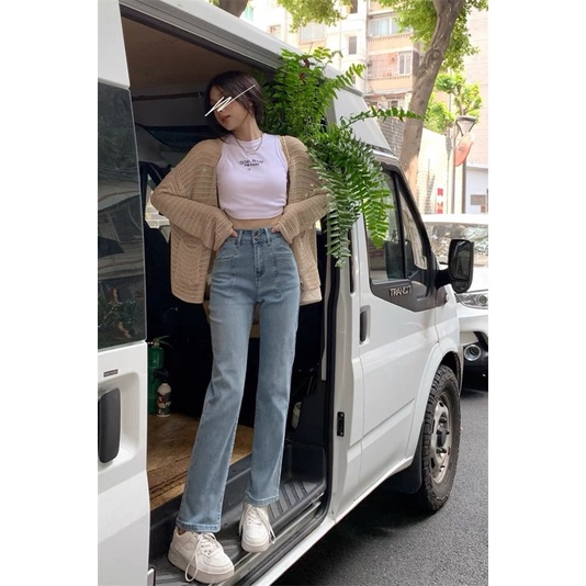 Quần Jeans Nữ Ống Đứng 2 Cúc , Quần Bò Nữ Ống Đứng Phong Cách Hàn Quốc TL04 | BigBuy360 - bigbuy360.vn