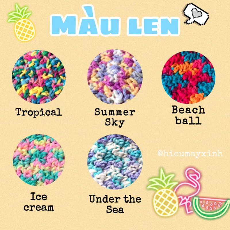 Betty Top - bikini len phối màu loang mùa hè mê ly