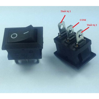 Công tắc bập bênh kcd1-101 6a 250v kích thước 15x21mm 3 chân