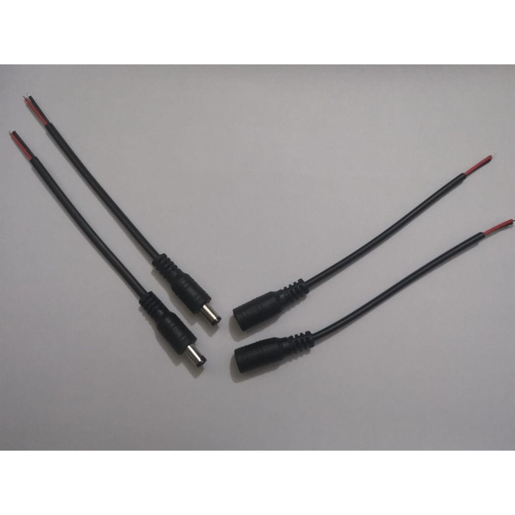 Dây nối DC đực cái 5.5x2.1mm màu đen