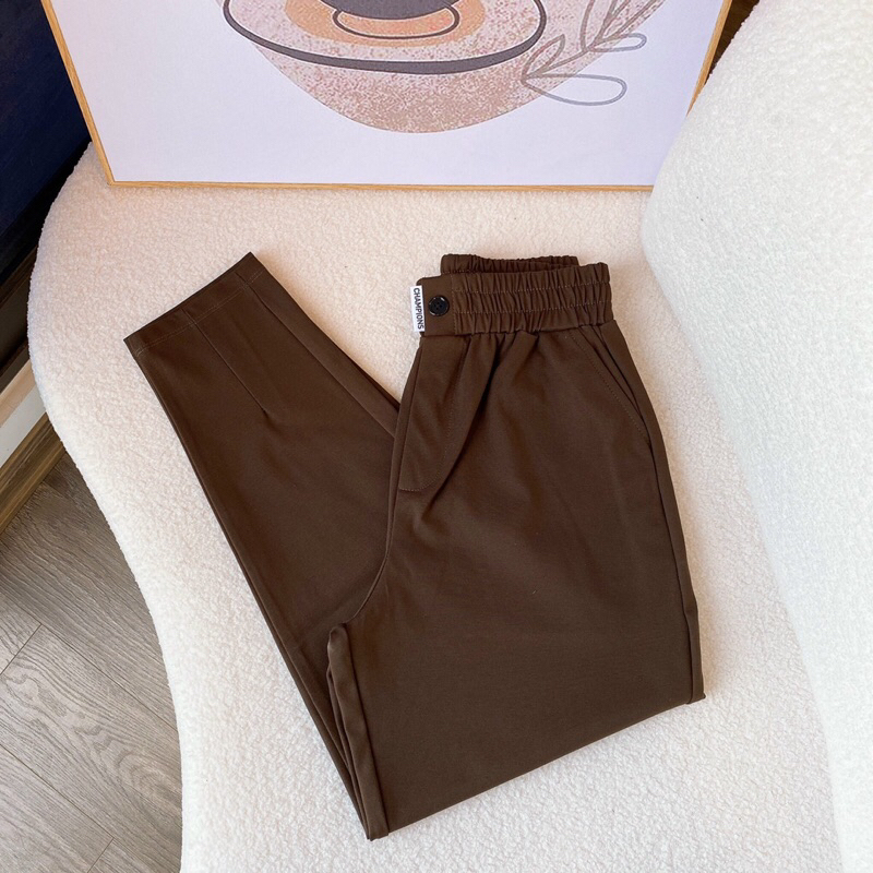 Quần baggy nữ dáng thụng phối nắp túi phía sau siêu xinh, dễ phối đồ, không kén dáng