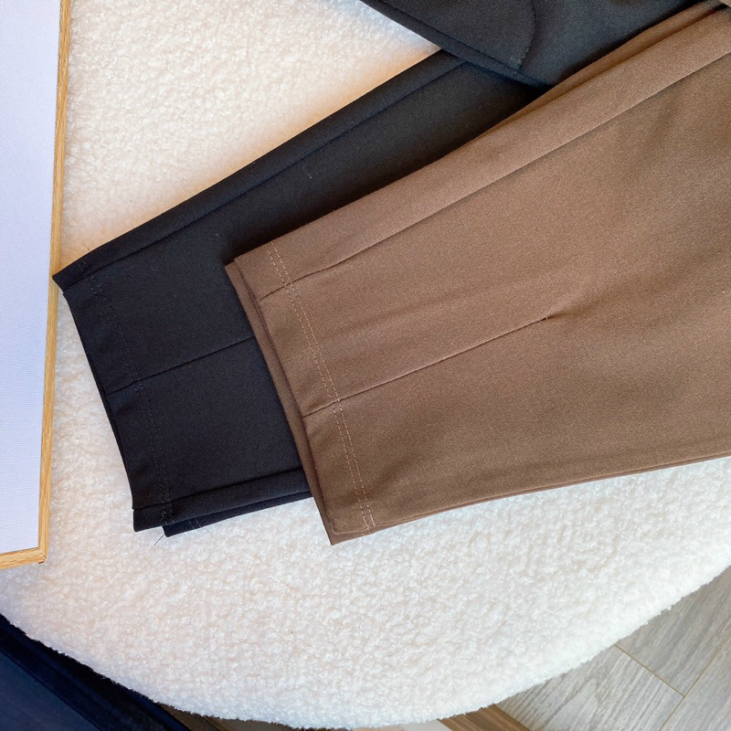 Quần baggy nữ dáng thụng phối nắp túi phía sau siêu xinh, dễ phối đồ, không kén dáng