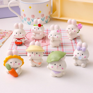 Thỏ mini chibi để bàn trang trí bàn xinh xắn