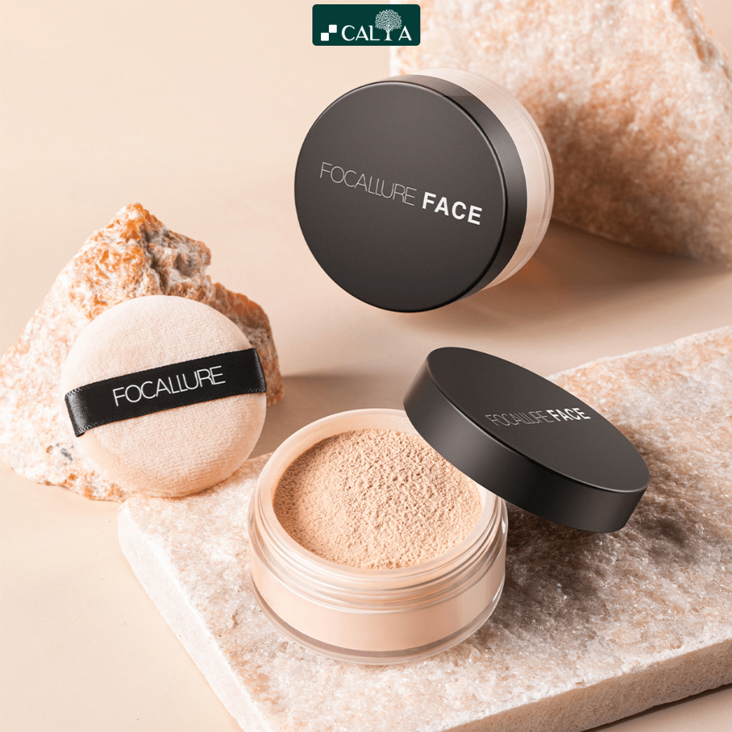 Phân Phủ Kiềm Dầu Focallure Mịn Màng, Cố Định Lớp Make Up - Focallure Oilfree Setting Powder FA15