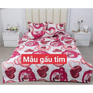Bộ ga gối poly 1M2/1M4/1M6/1M8 Hello kitty