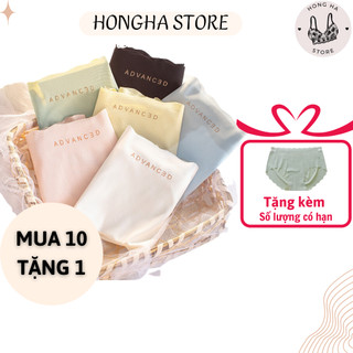 Combo 10 Quần lót nữ đúc su len tăm không viền mềm mại thoáng mát