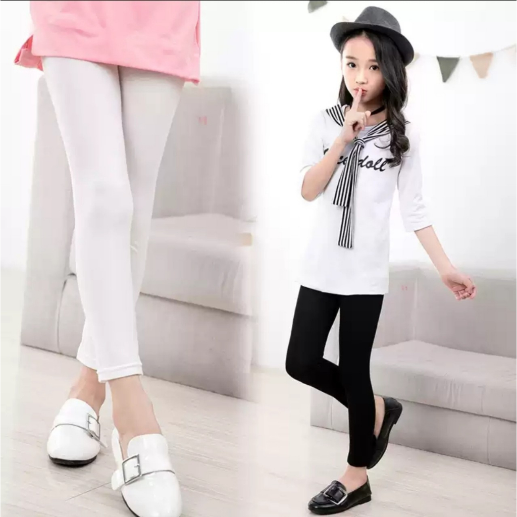 Quần legging bé gái , chất cotton co giãn, dai, mịn, mỏng vừa phải, đường may chắc chắn, không nhão, không xù.