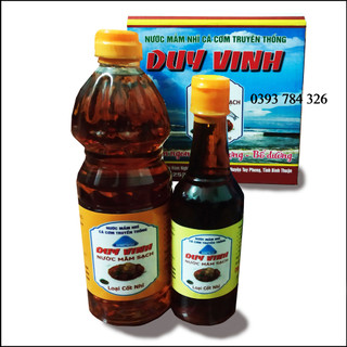 Nước Mắm Sạch DUY VINH Loại Cốt Nhĩ Từ Cá Cơm Nguyên Chất Bình Thuận