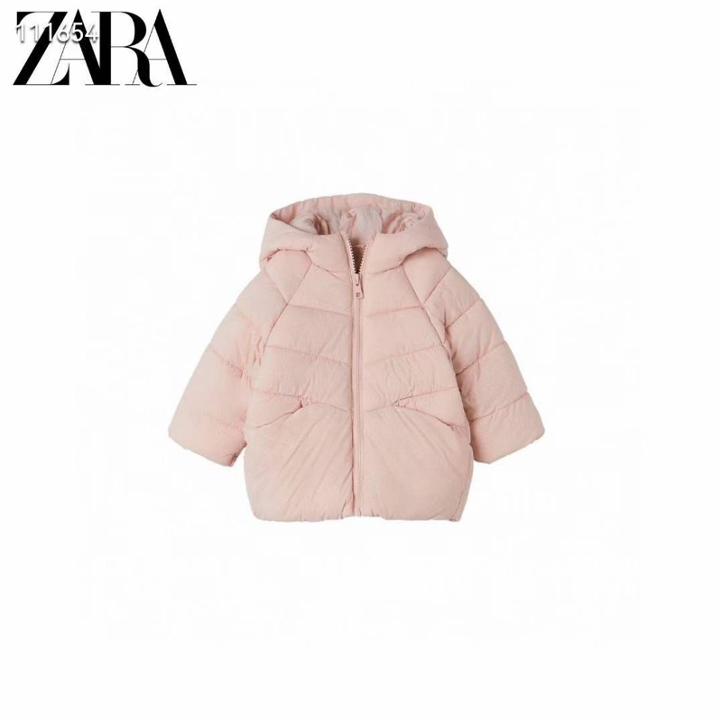áo phao zara hồng bé gái