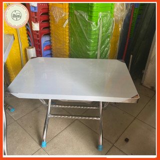 Bàn Inox 304 xếp gọn chữ nhật