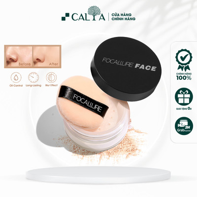 Phân Phủ Kiềm Dầu Focallure Mịn Màng, Cố Định Lớp Make Up - Focallure Oilfree Setting Powder FA15
