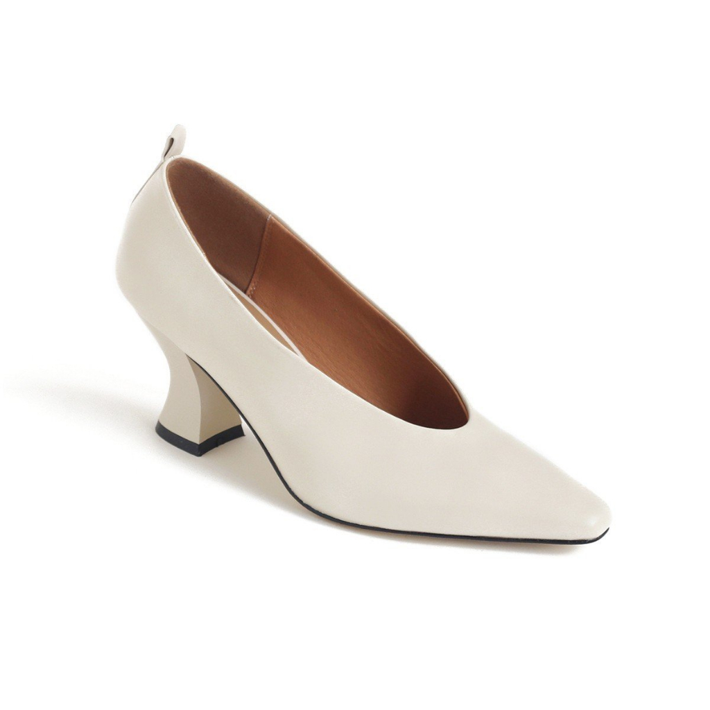 ENSO - Giày Cao Gót Da Thật AMBER Màu Đen