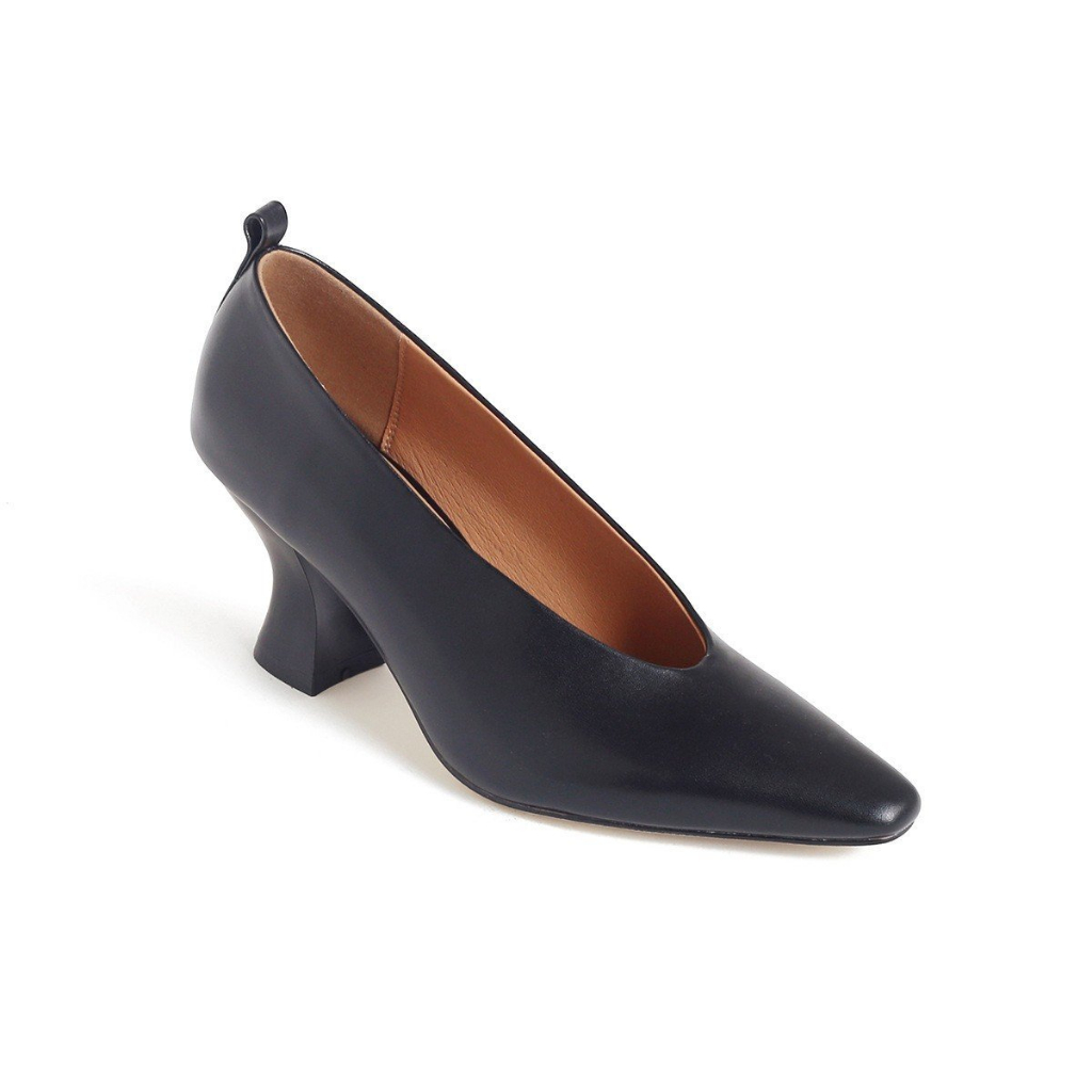 ENSO - Giày Cao Gót Da Thật AMBER Màu Đen