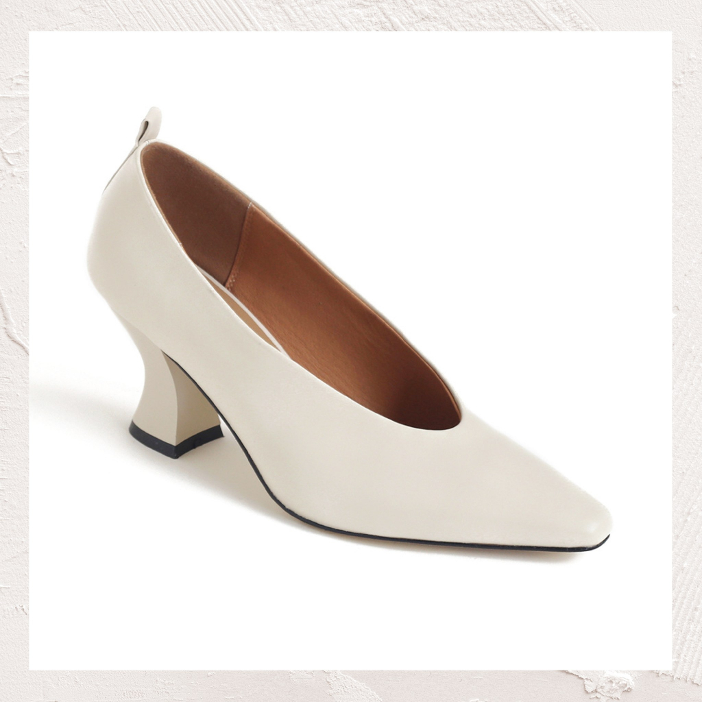 ENSO - Giày Cao Gót Da Thật AMBER Màu Đen