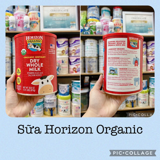 Sữa tươi dạng bột horizon organic 870gr mỹ date xa