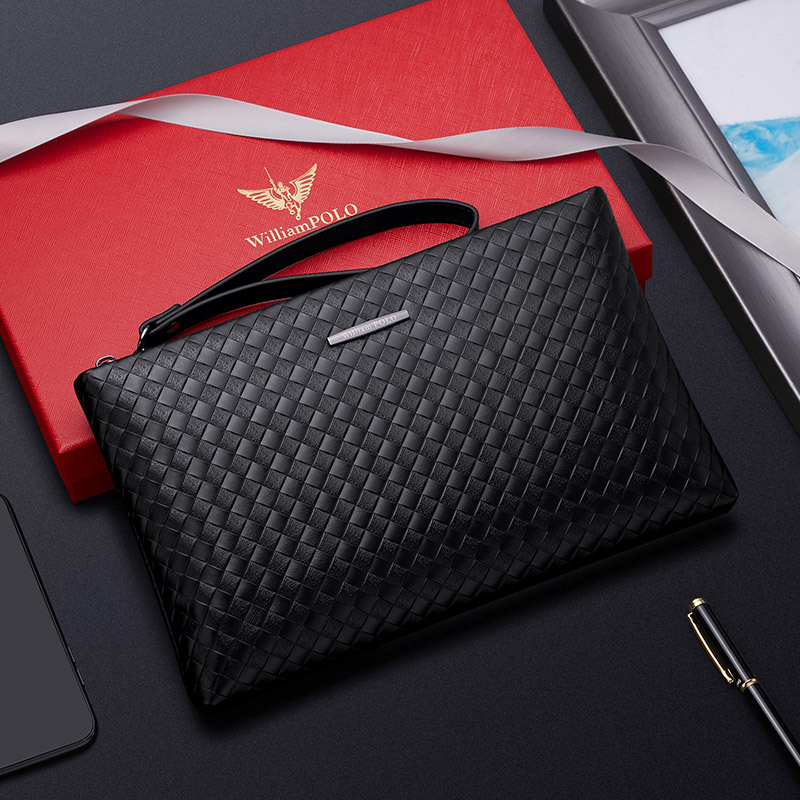 Túi kẹp nách nam da bò , ví cầm tay nam , clutch nam cao cấp WILLIAMPOLO