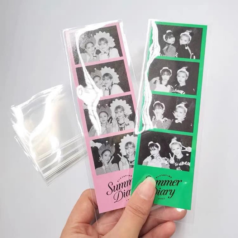 SET Toploader Sleeves 4cut Strip Bookmark Dài Dọc Đựng 4cut 62*165mm