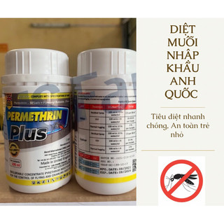 Thuốc Diệt Muỗi Permethrin plus 100ml, Nhập Khẩu Anh Quốc, Chính hãng, Siêu Diệt Muỗi