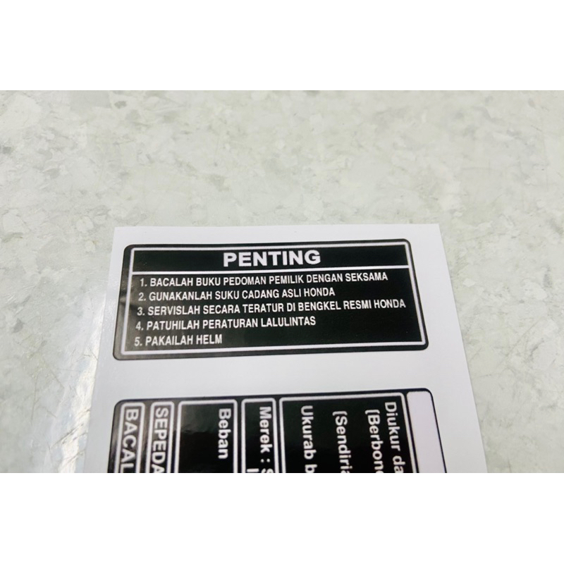 Bộ Tem Thông Số + ghi nhớ Vario 2016 2017 2018 2019