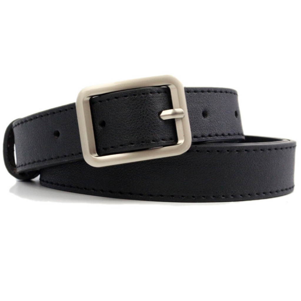 Dây Lưng Nữ Khóa Classic, Dây Da PU Phong Cách Hàn Quốc